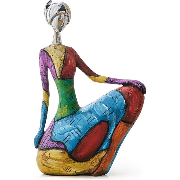 Other - Art Female Sculpture Figurines Abstract Woman Statue Home Décor Cabinet Accent C